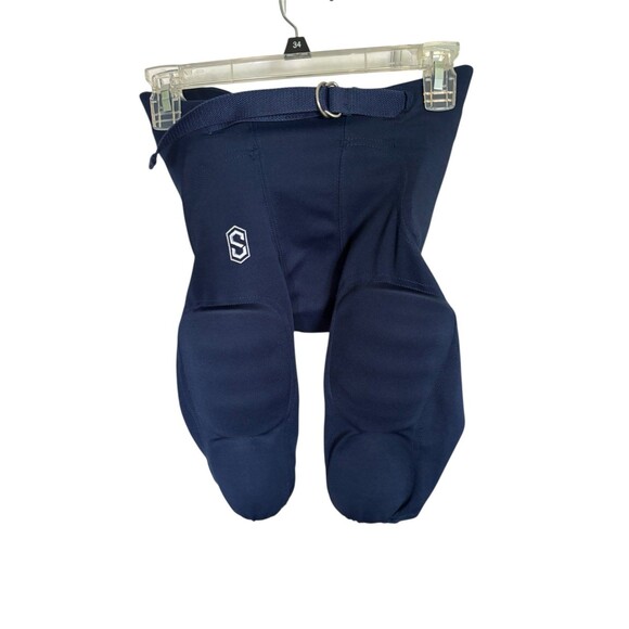 NEW Sports‎ Unlimited Youth L Navy Blue Padded Football Pants - Picture 1 of 6